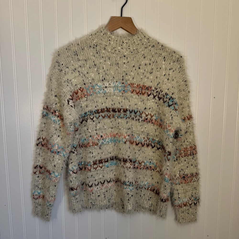 Maurice’s Women’s Multi Yarn Mock Neck Cozy Pullover Sweater Size Medium - Picture 2 of 14